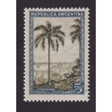 ARGENTINA 1935 GJ 763 ESTAMPILLA NUEVA MINT PAPEL CON RAYADO HORIZONTAL U$ 65